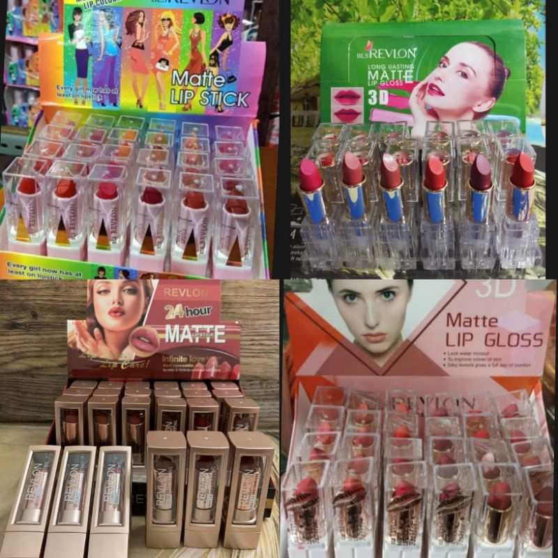 (Lusinan isi 12 pcs) Lipstick matte Revlon/Lipstik Batang Revlon Matte.