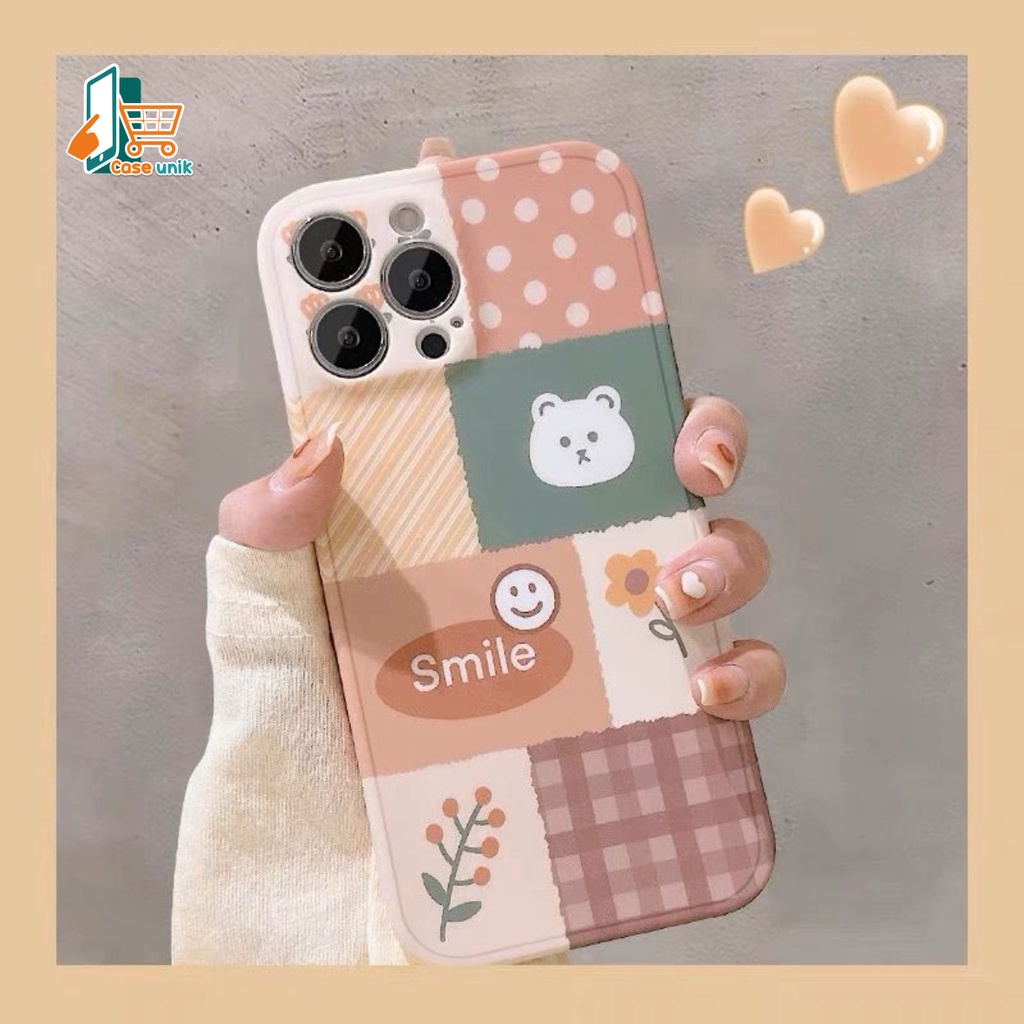 SS123 SOFTCASE SWEET BEAR FOR OPPO A17 A17K A3S A1K A5S A7 A12 F9 A11K A15 A15S A16 A16S A16K A16E A52 A92 A53 A33 A31 A8 A9 A5 2020 A39 A57 2022 A77S A37 NEO 9 CS5017