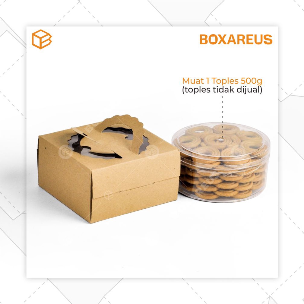 Box, Kemasan, Packaging, Dus, Toples Box, Cake Box | TB141408 (20pc)