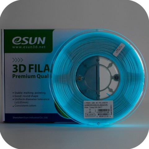 eSun 3D Filament PLA+ 1.75mm Luminous Blue