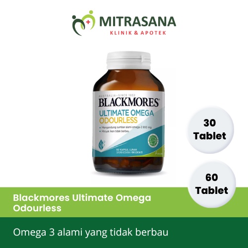 Blackmores Ultimate Omega Odourless 30 Tab & 60 Tab | Minyak Ikan | Omega 3