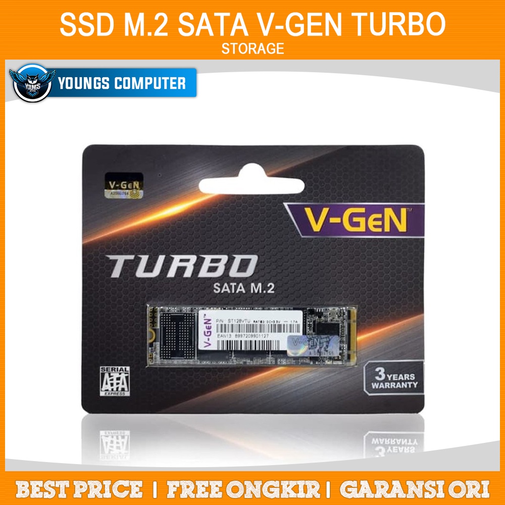 SSD M.2 SATA V-GEN 512GB | VGEN TURBO GARANSI 3 TAHUN