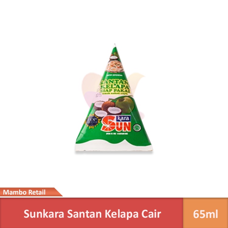 

Sunkara Santan Kelapa Cair 65 ml | Kara Sun Kara Santan Siap Pakai