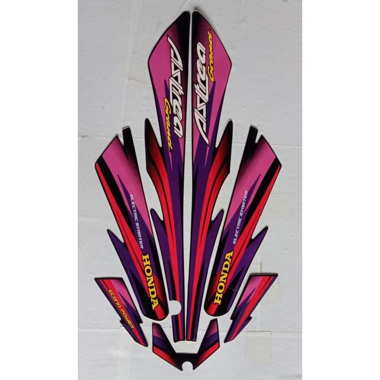 Striping Stiker List Body Standar Motor Honda Astrea Grand Limited Edition 1997|Standar List ASTREA 