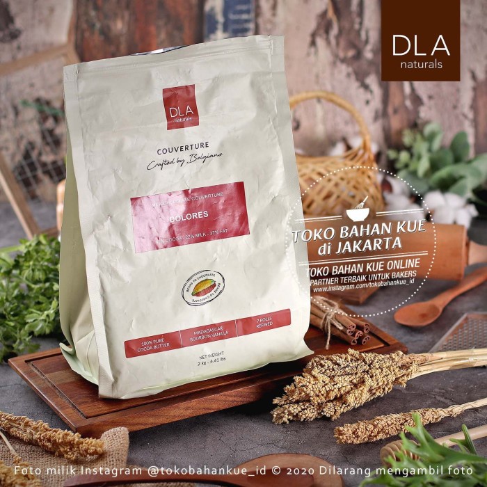 

DLA Naturals - Dolores 42% 500gr Milk Chocolate Couverture Coklat Susu