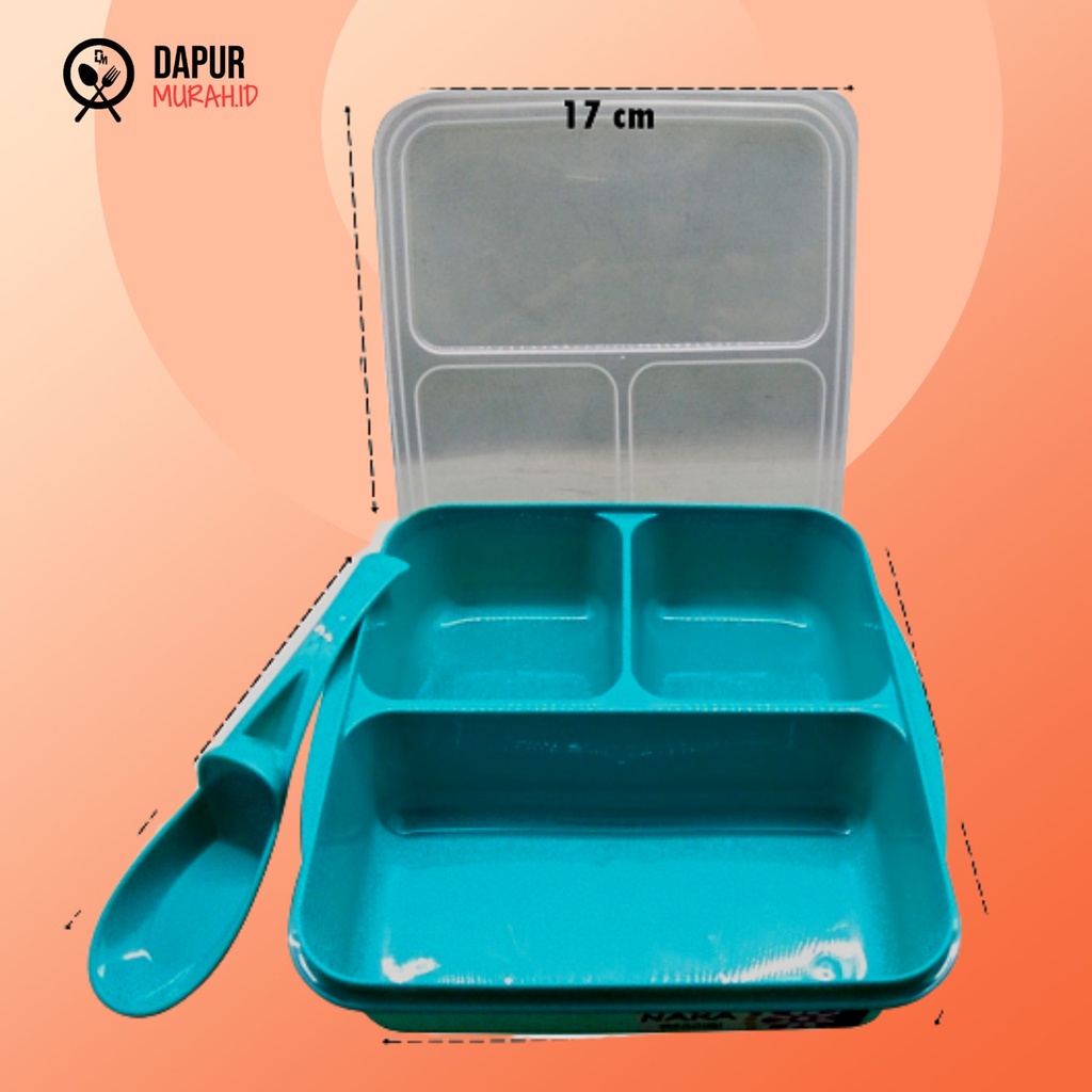 DM - Lunch Box Kotak Makan Clio NARA Bekal Makanan Sekat - Warna