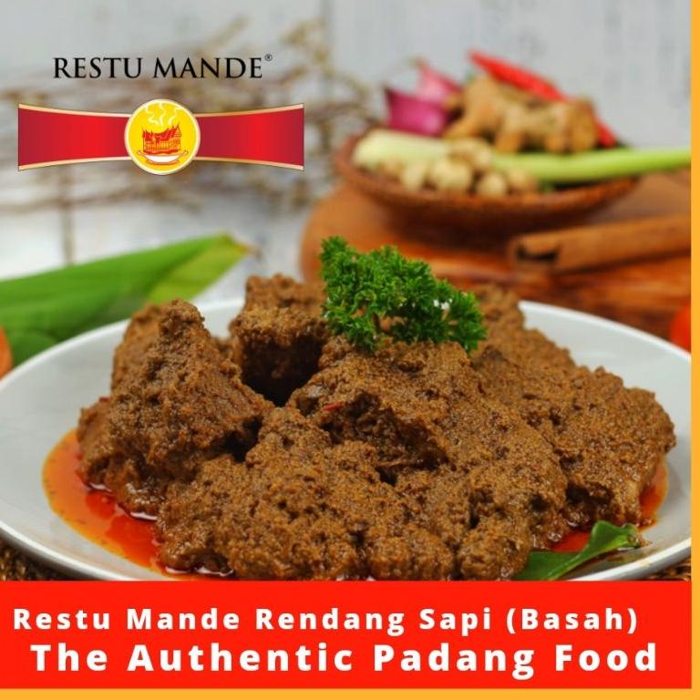 

Ready Stok Rendang Sapi Basah Restu Mande Kemasan 125gr