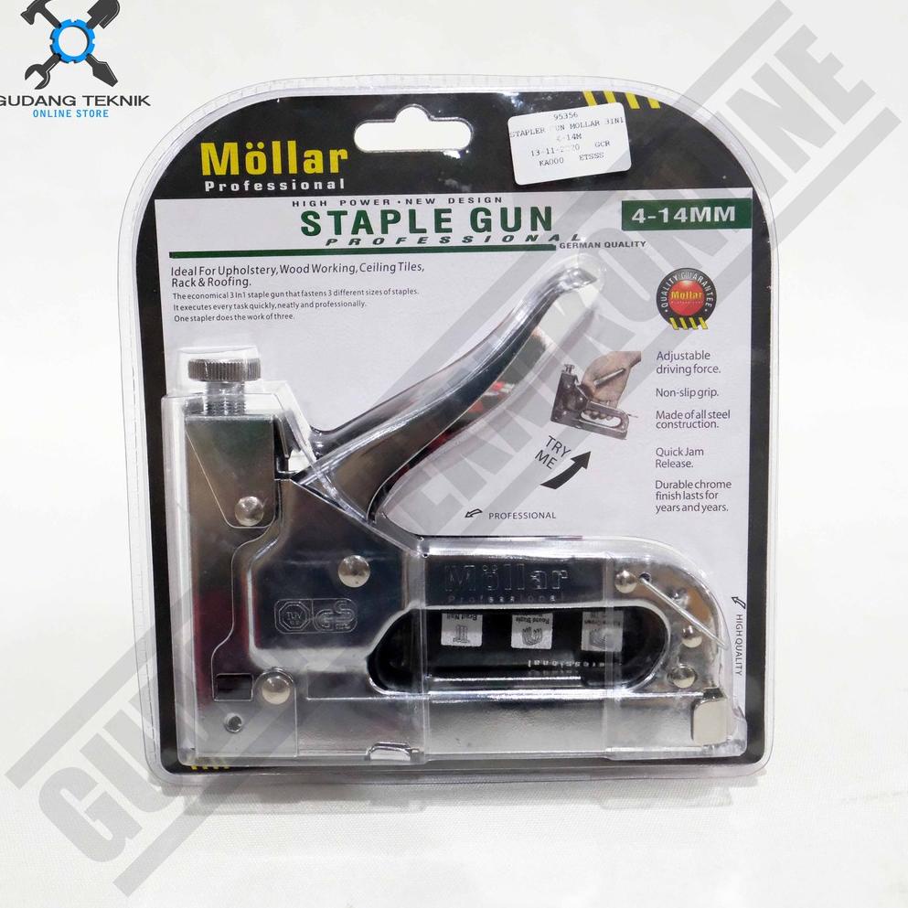 

[ART. 6090] Staples Gun Mollar 3 in 1 - Hekter Staples Tembak Jok Paku Tembak Manual Hand Tacker