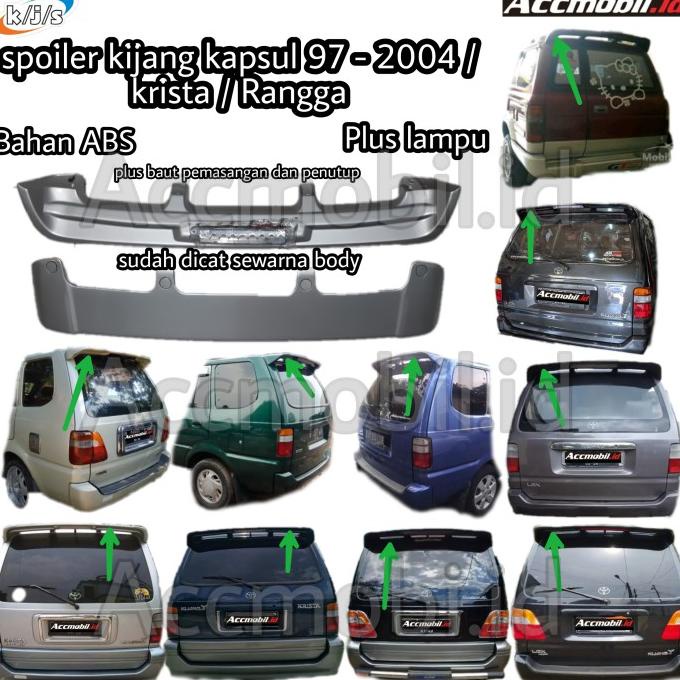 Spoiler Kijang Lgx Efi 97 Krista Kapsul Plastic Dengan Lampu