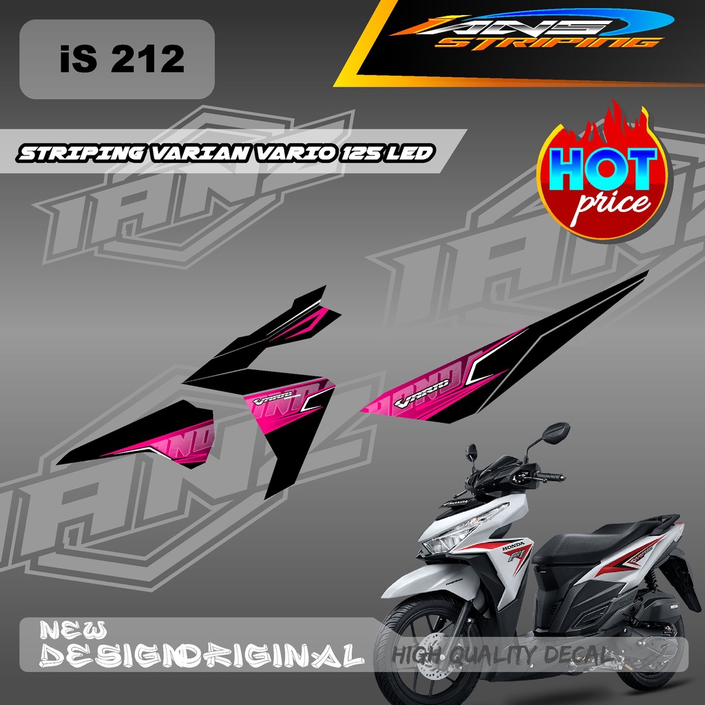 DECAL HONDA VARIO 125 LED CUSTOM VARIAN WARNA / STIKER DECAL VARIO 125 MENGGUNKAN BAHAN BERKUALITAS / STIKER KERETA VARIO 125 LED IS212