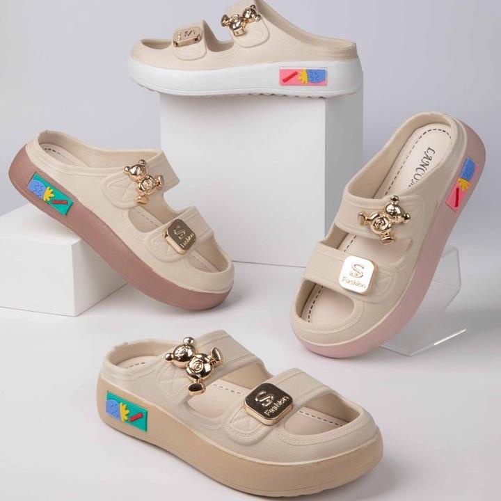 Sandal Slop Anak Wilona Bear - Sandal Import 24-29