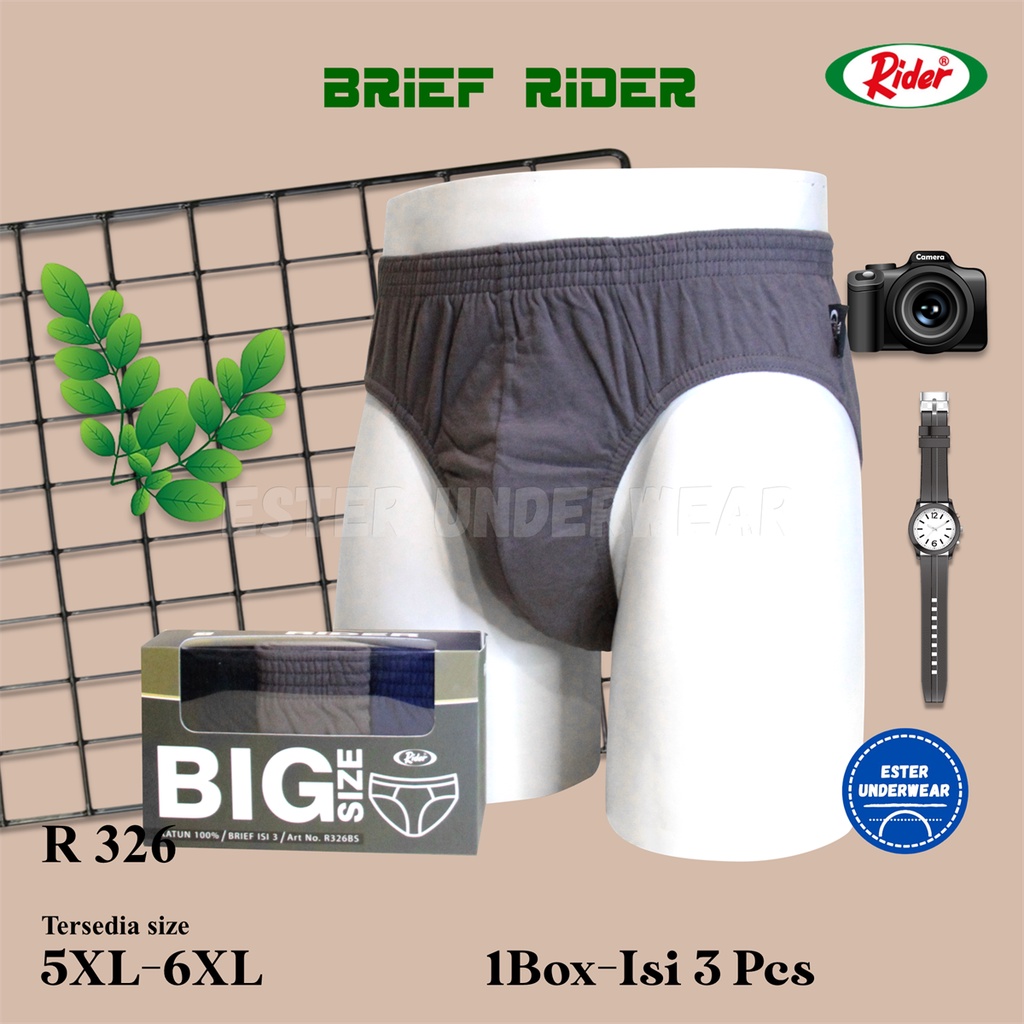 CELANA DALAM PRIA DEWASA BIG SIZE RIDER 326 VBS ISI 3 Pcs