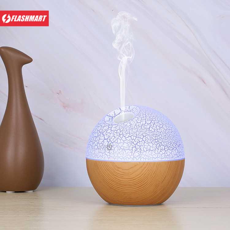 Flashmart HUMI Air Humidifier Ultrasonic Aromatherapy RGB Light 130ml - J-008