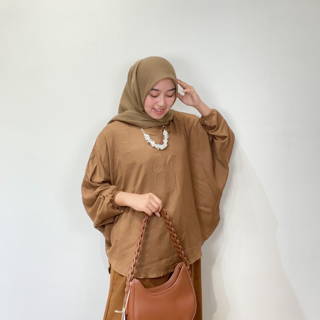 Olivia Batwink Rayon Twill Premium Atasan Wanita Ld 120