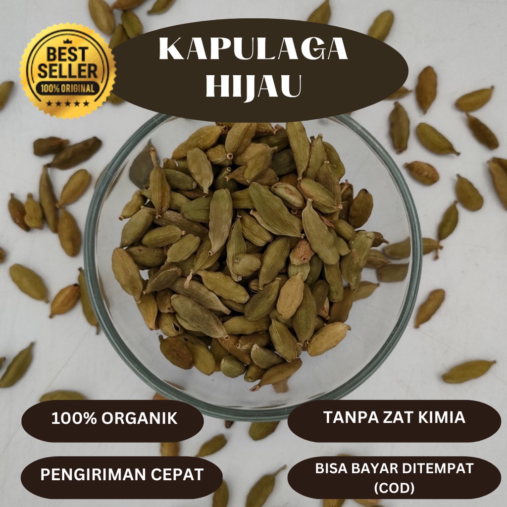 Kapulaga Hijau Premium 100% ALAMI