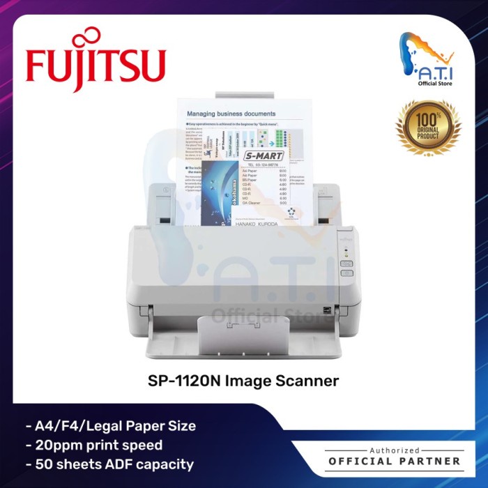 Scanner Scanner Fujitsu Sp-1120N / Sp1120N / Sp 1120N / Sp-1120 N / Sp 1120 N
