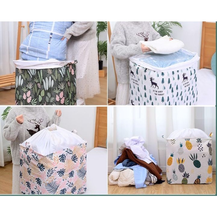 SHENAR,(COD) LAUNDRY BAG 100 liter Storage box / Keranjang Baju / Tempat pakaian ,mainan anak / selimut / STORAGE BOX