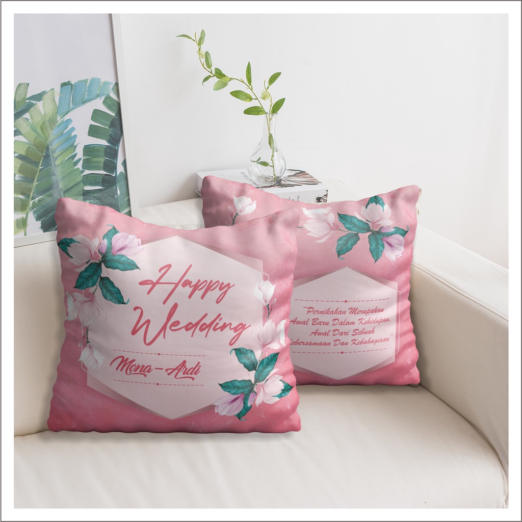 Bantal custom foto / Bantal kado / Bantal wedding / bantal full print / bantal wedding 10