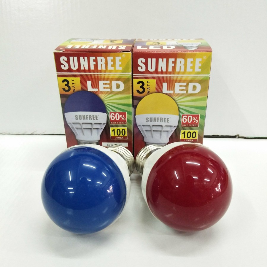 LAMPU LED WARNA SUNFREE 3WATT