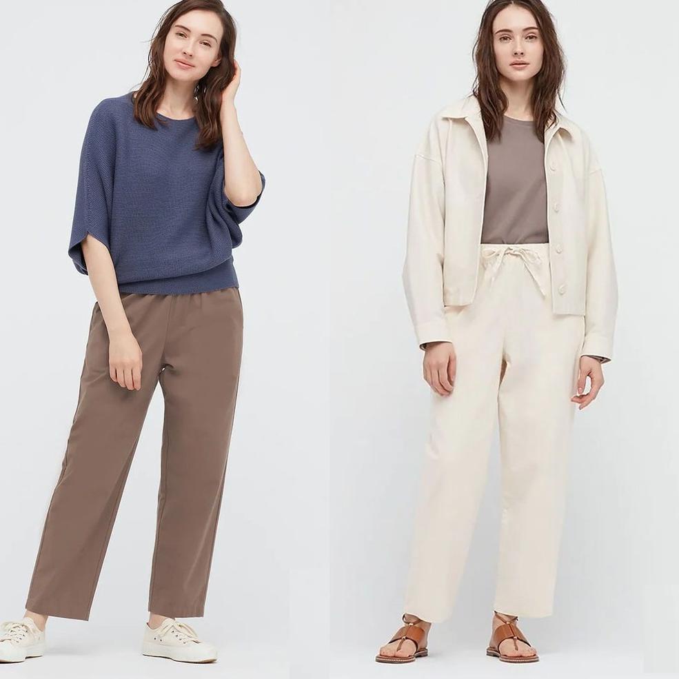 STOK TERBARU Uniqlo Original Women Relax Ankle Pants