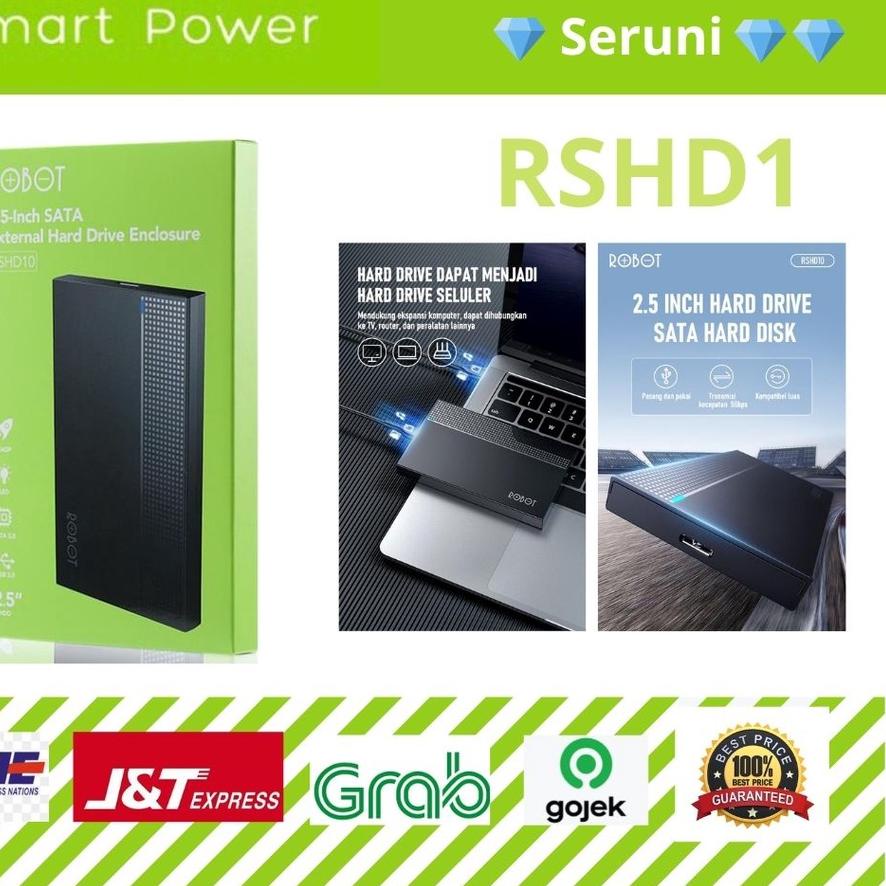 ✰ (SERUNI) Enclosure ROBOT 2.5 Inch Usb 3.0 RSHD10 ✿