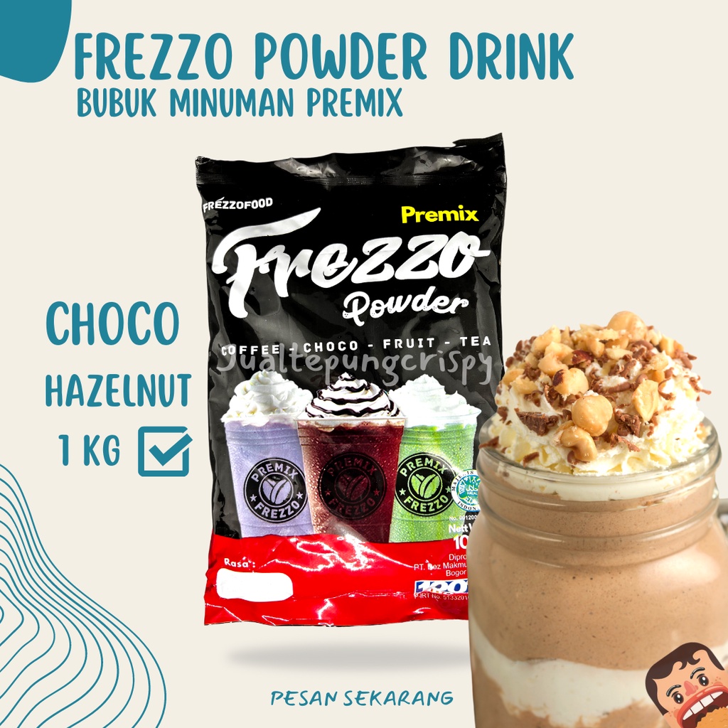 Frezzo Bubuk Minuman Rasa Coklat Hazelnut / Choco Hazelnut Powder 1 Kg