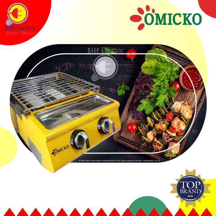 Kompor panggangan sosis SOSIS / AYAM / JAGUNG 2 TUNGKU OMICKO.murah