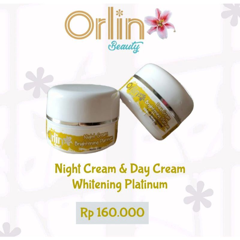 CREAM PEMUTIH WAJAH (WHITENING PLATINUM BUMIL BUSUI AMAN) ORLIN BEAUTY FREE GIFT