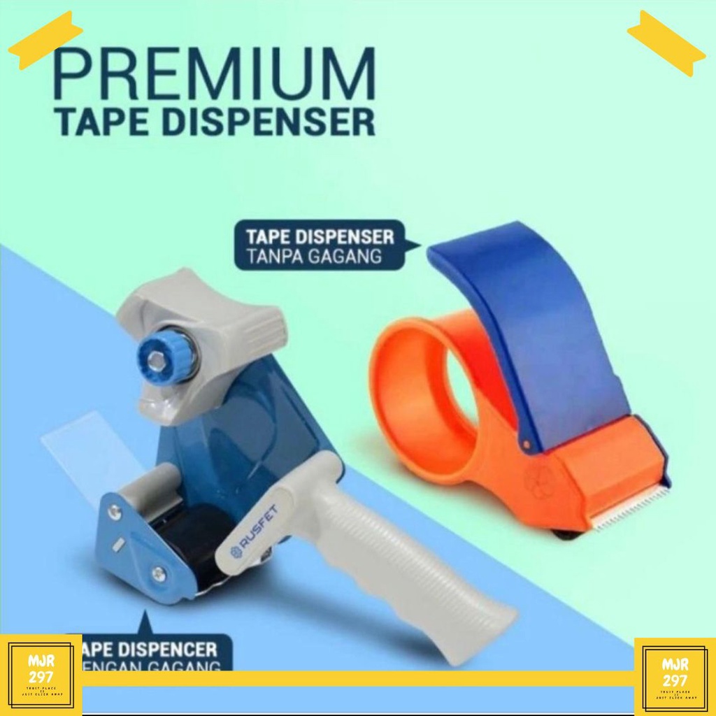 

TAPE DISPENSER / TAPE CUTTER / TEMPAT LAKBAN / ALAT POTONG LAKBAN - TAPE DISPENSER