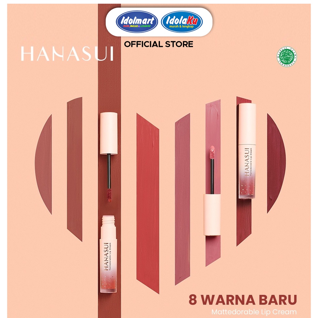 IDOLAKU Hanasui Mattedorable Lip Cream - 06 Ritz