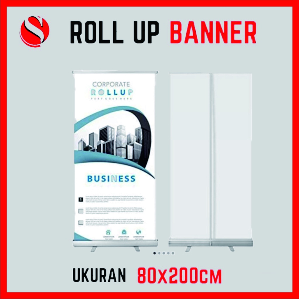 Roll Up Banner 80x200cm / Roll Banner 80x200cm / Cetak Roll Up Banner / Roll Up Banner