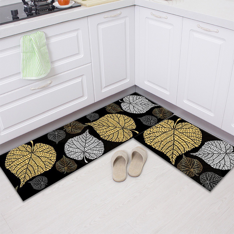 2 in 1 Kitchen Floor Mat SET  / Keset Alas Lantai Kamar Tidur Rumah Dapur Kamar Mandi Anti Selip