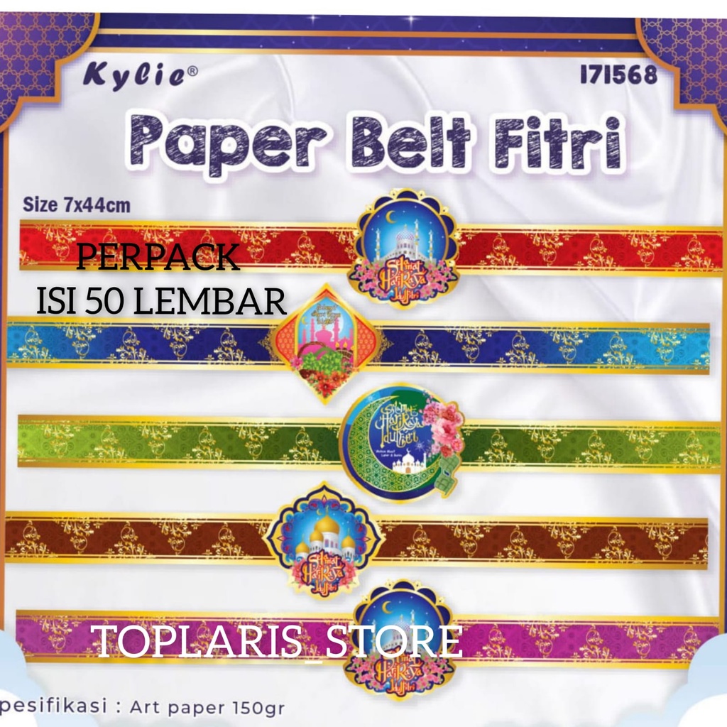 Pita Idul Fitri Paper Belt Idul Fitri Lebaran NEW 023