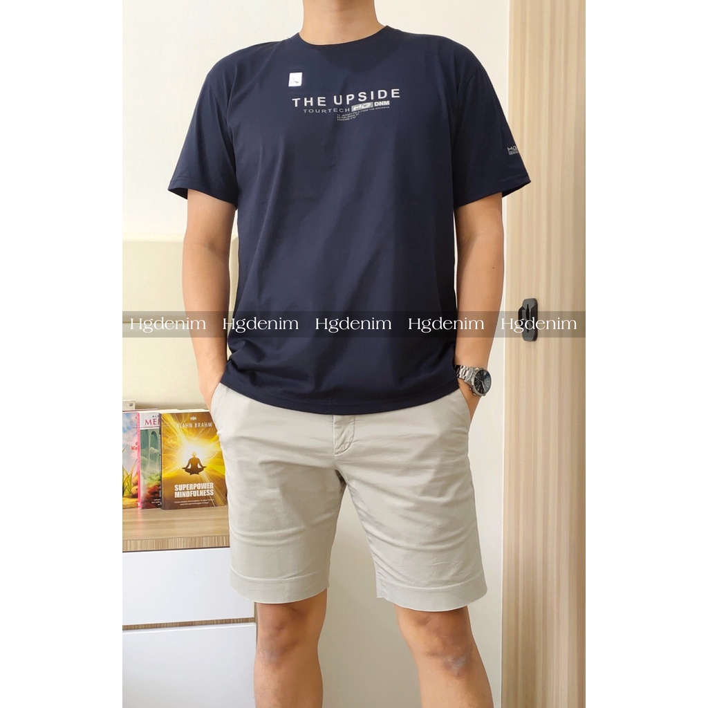 HG DENIM XXXL COTTON COMBED KAOS PRIA POLOS PENDEK OBLONG