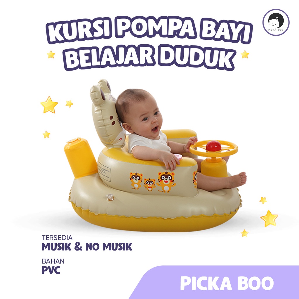 Sofa Tiup Kursi Pompa Bayi Bentuk Tiger