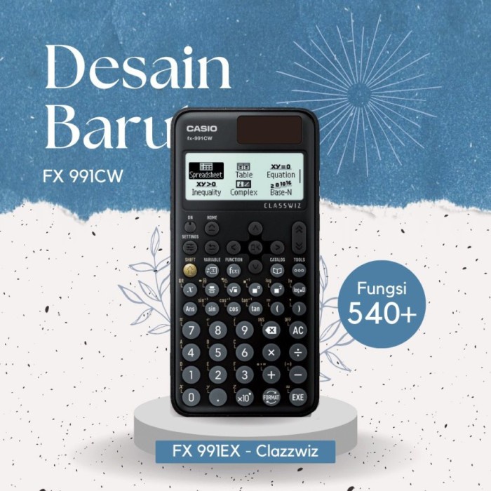 

Best Seller Casio Classwiz Model Scientific Calculator Fx-991Cw - Hitam