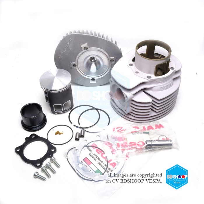 Blok Cylinder Kit Mhr Malossi 210 Almunium Vespa Px Rally Excel 200