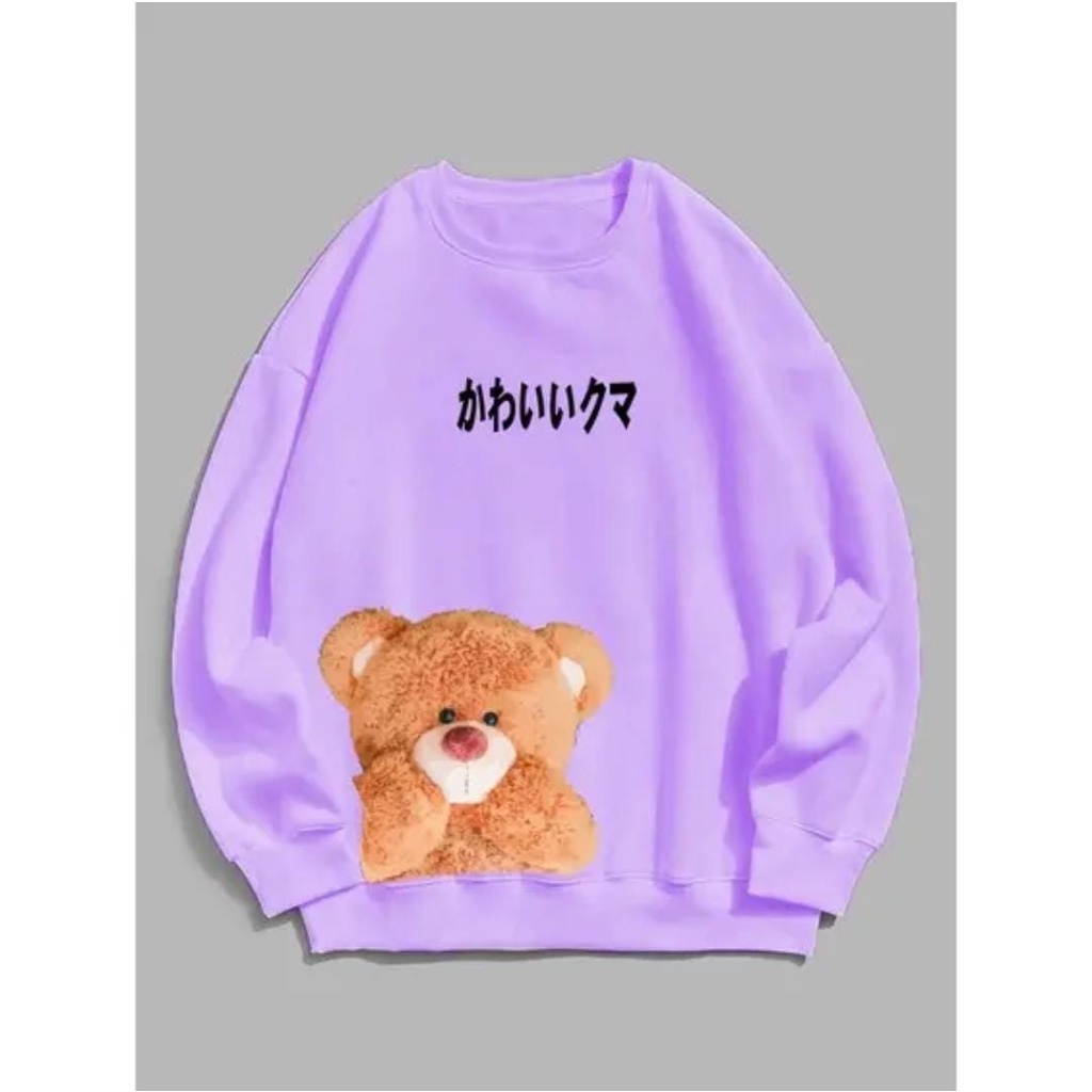 Sweater Wanita Coral Bear X One Size Fit L  / SWEATER HALUS TEBAL