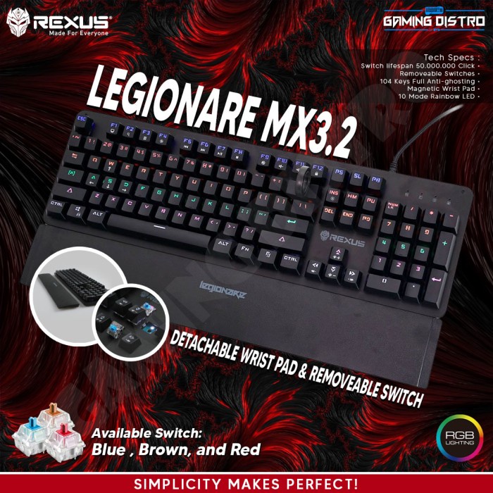 Rexus MX3.2 Keyboard Mekanikal