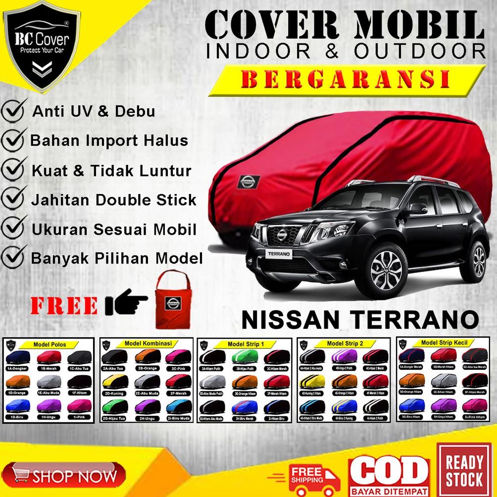 Cover Mobil Terrano / Sarung Mobil Nissan Terrano / Selimut Mantel Pelindung Jas Mantol Kerudung Tut