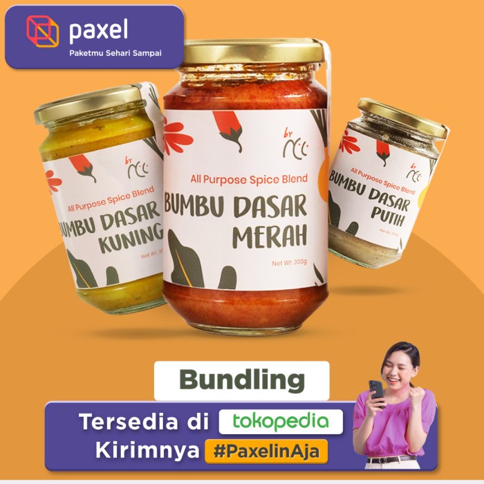 

[Bumbu Dapur] BUNDLING 3 BUMBU DASAR (Merah, Kuning, Putih)
