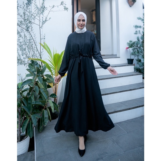 JOSHIN Amira Long Dress Gamis - Dress Wanita Crinkle Hijab Friendly