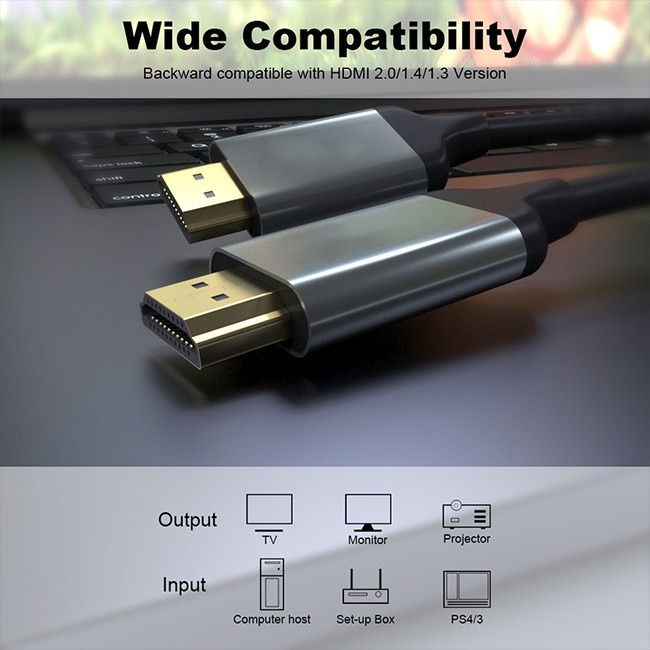 Kabel HDMI 2.1 High Quality 8K 144Hz UHD FHD Gold Plated