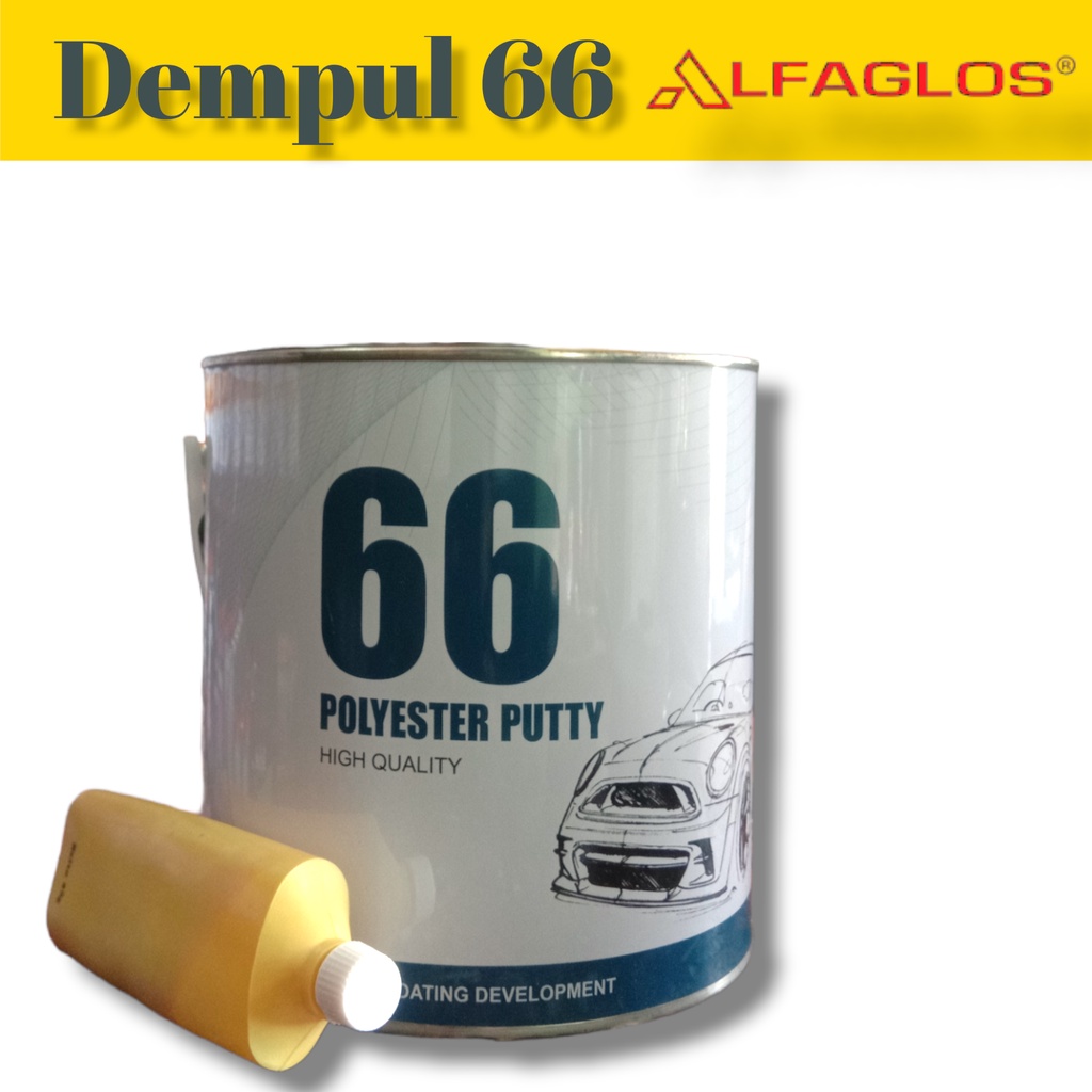 DEMPUL 66 DARI ALFAGLOSS DEMPUL PLASTIK DEMPUL BESI DEMPUL KAYU 1GALON