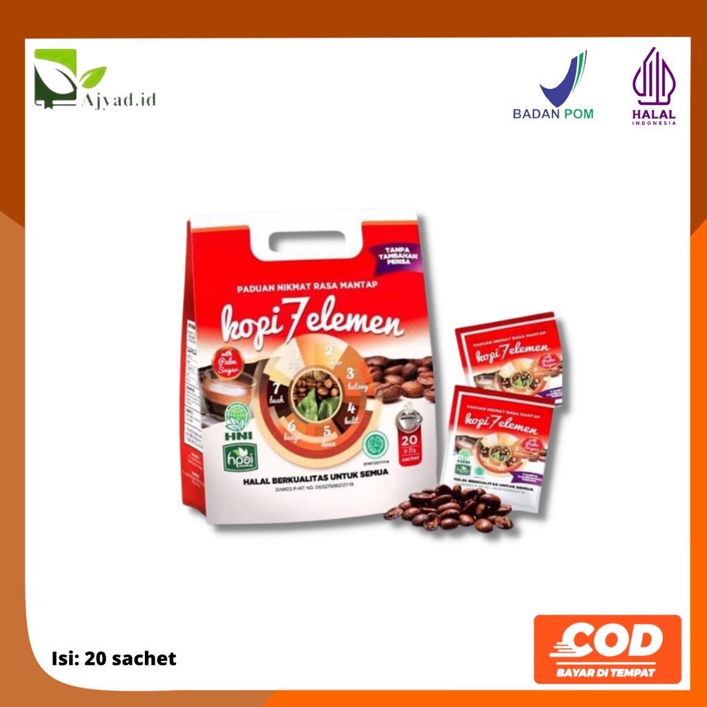 

Kopi Tujuh Elemen Isi 20 Sachet