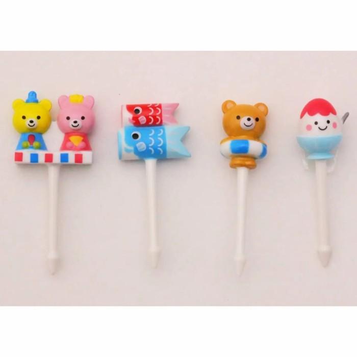 Torune Bento Picks Festival Koinobori Set 4pcs Ori Japan / Tusuk Bento