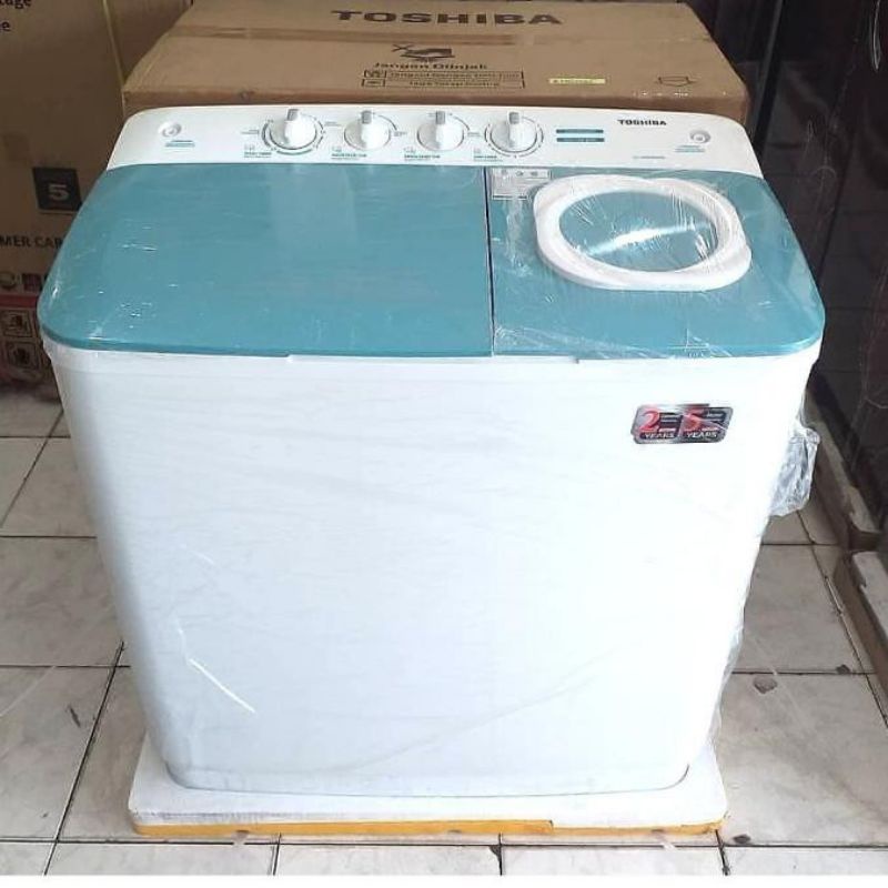 Mesin Cuci 2 Tabung Toshiba VH-H95MN 9 KG Low Watt Cuci dan Kering Garansi 7Th