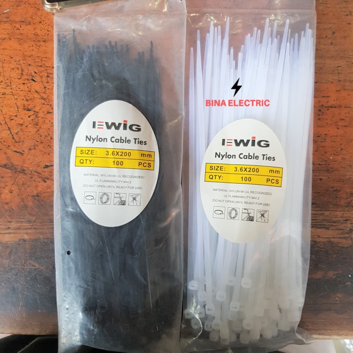 

Terlaris Kabel Ties Ewig 3,6 X 200 Mm 3.6 X 200 Mm 20 Cm