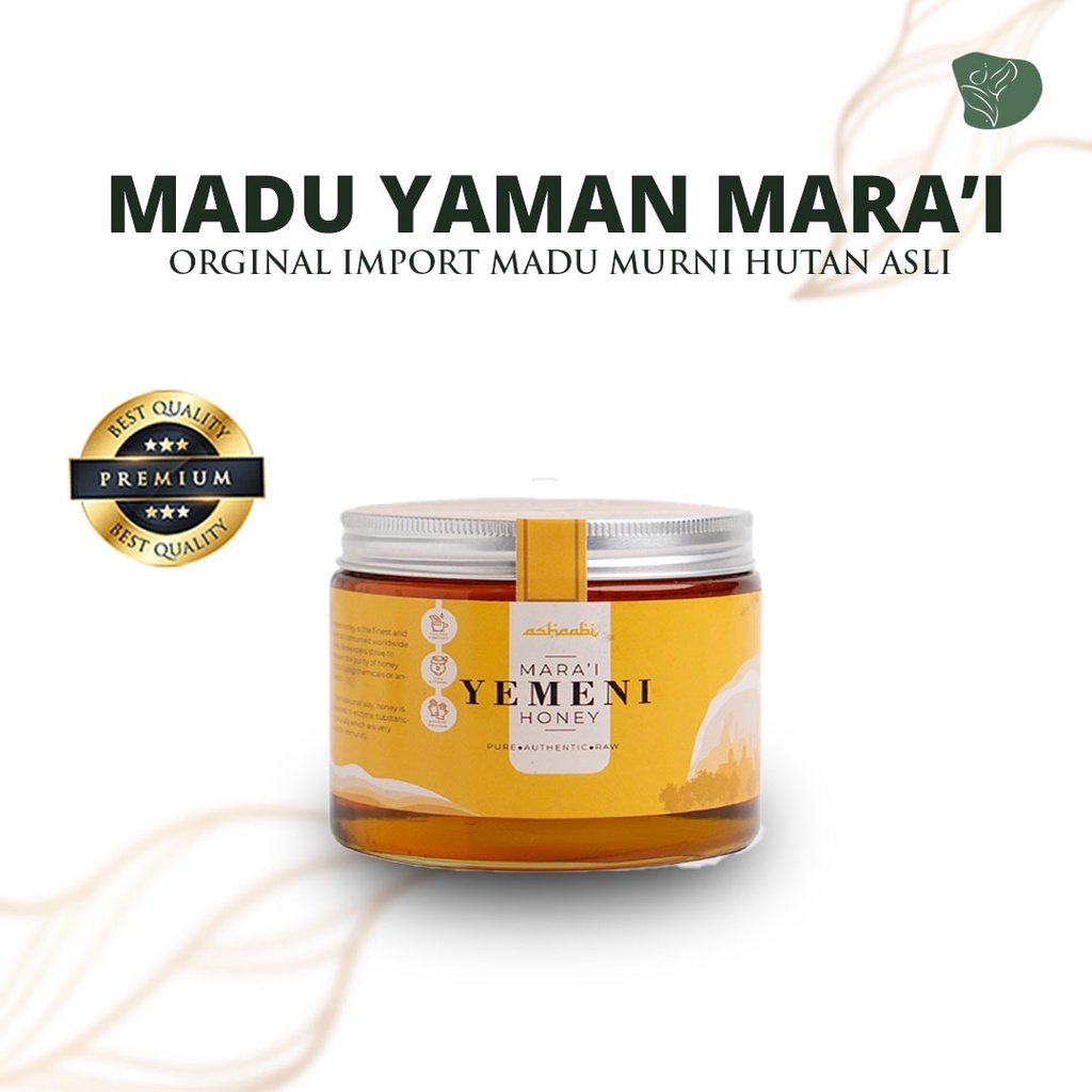 madu yaman mara'i orginal asli 500gr madu murni kental import yaman madu hutan asli