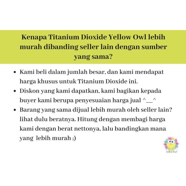 

TITANIUM DIOXIDE PHARMACEUTICAL GRADE - 50 GRAM